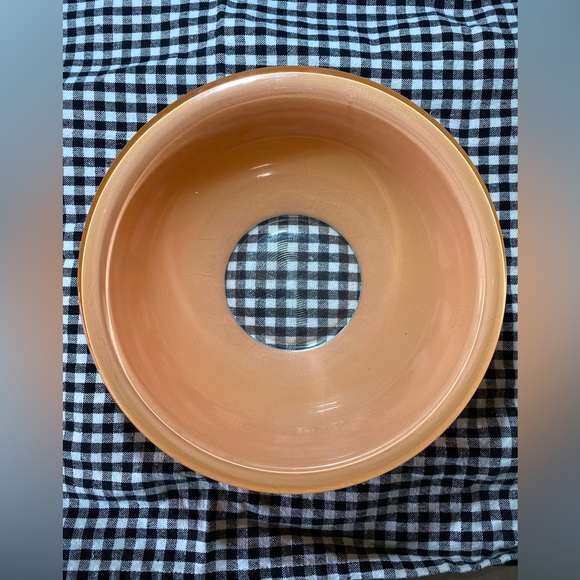 VINTAGE PYREX Round Mixing Bowl #323 Peach with Clear Bottom 1.5L Vintage Retro - Picture 2 of 14
